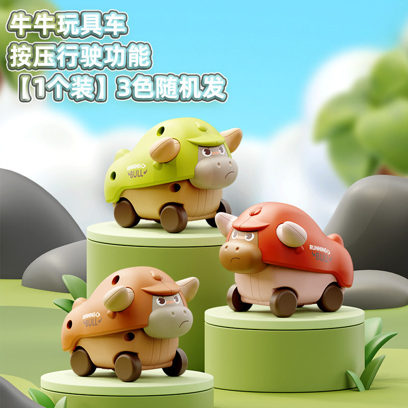 Explosions of children's toys cartoon tiger cute pet inertia force ejection toy car hot supply wholesale generation