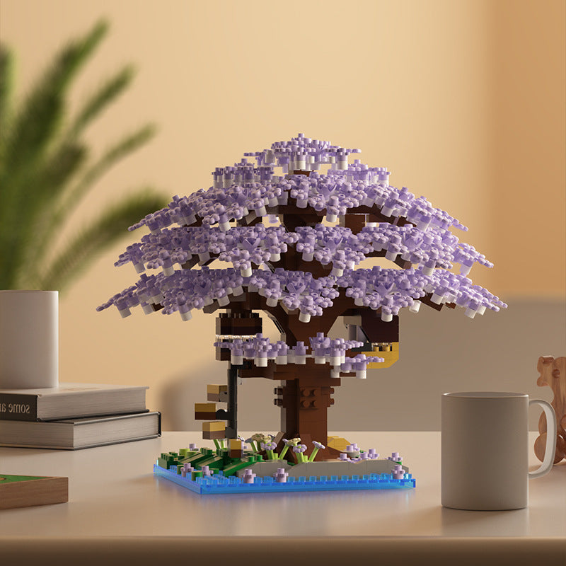 Cherry Blossom Tree Jihui M2109 Building Blocks Assembled Children's Toys Educational Boys and Girls Valentine's Day Gift Cross-border
