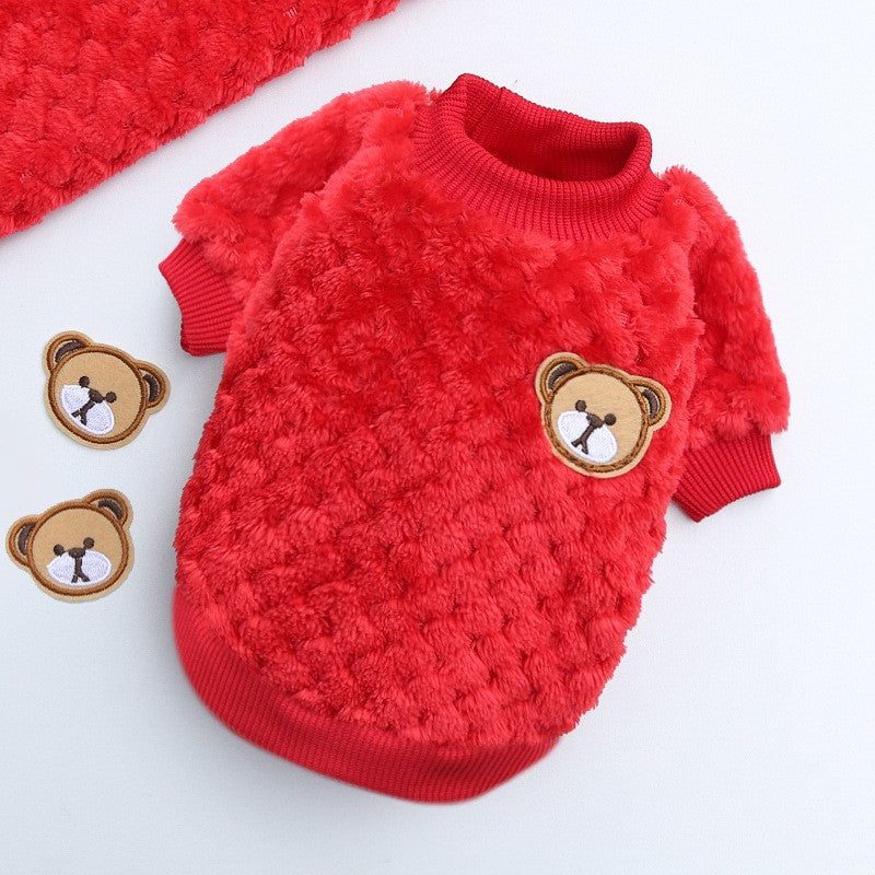 New Year's Clothing, Pet Dog and Cat Clothes, Small, Medium and Large Dog French Bulldog, Autumn and Winter Dog Clothing, Cat Supplies, Factory Direct Sales