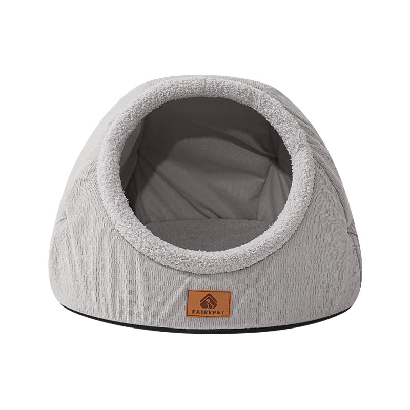 Cat Nest Winter Thickened Cat Sleeping Nest Semi-Enclosed Winter Warm and Safe Cat Nest Pet Nest Cross-Border