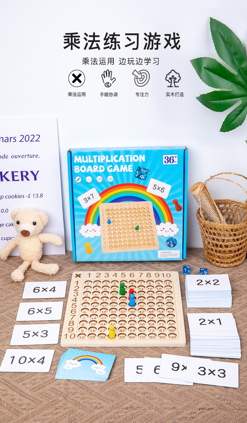 Multiplication Table Recitation Game Children's Toy Primary School Students Math Mental Arithmetic Practice Educational Early Learning Tool