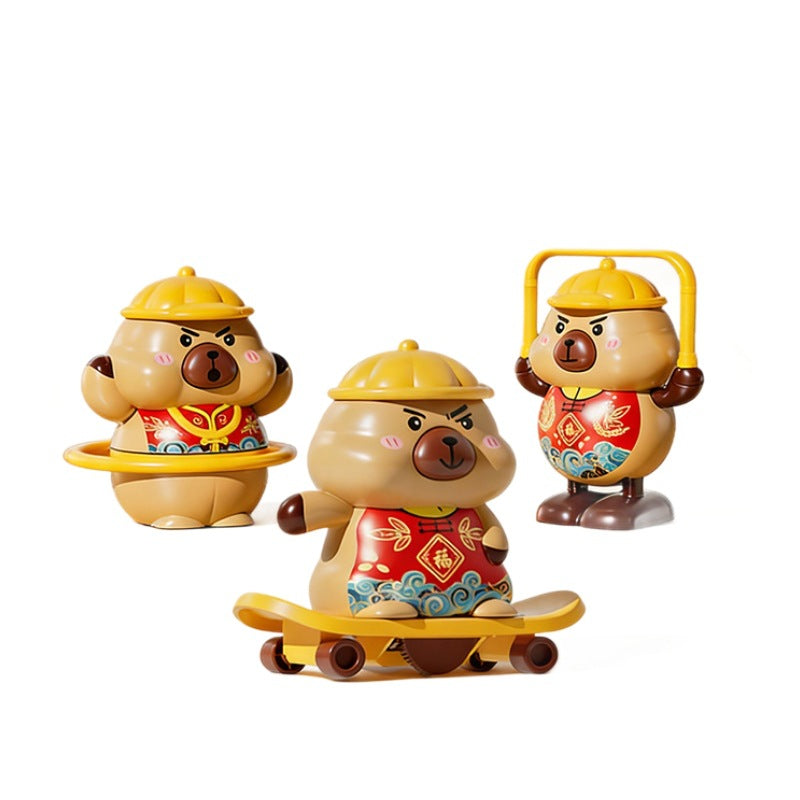 2026 New Model Capybara Wind-Up Toy for Children, Creative Educational Cartoon Fun Wind-Up Toy