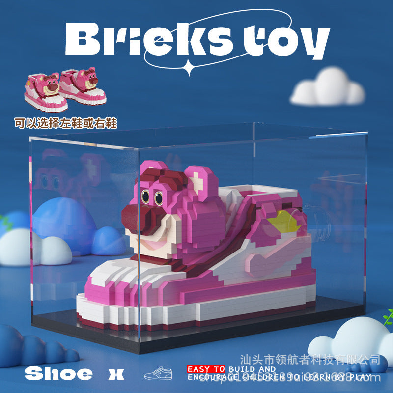 M1016 Jihui Strawberry Bear M1020 Building Blocks Assembled Toys Girls Children's Puzzle M1015 Gift Cross-border