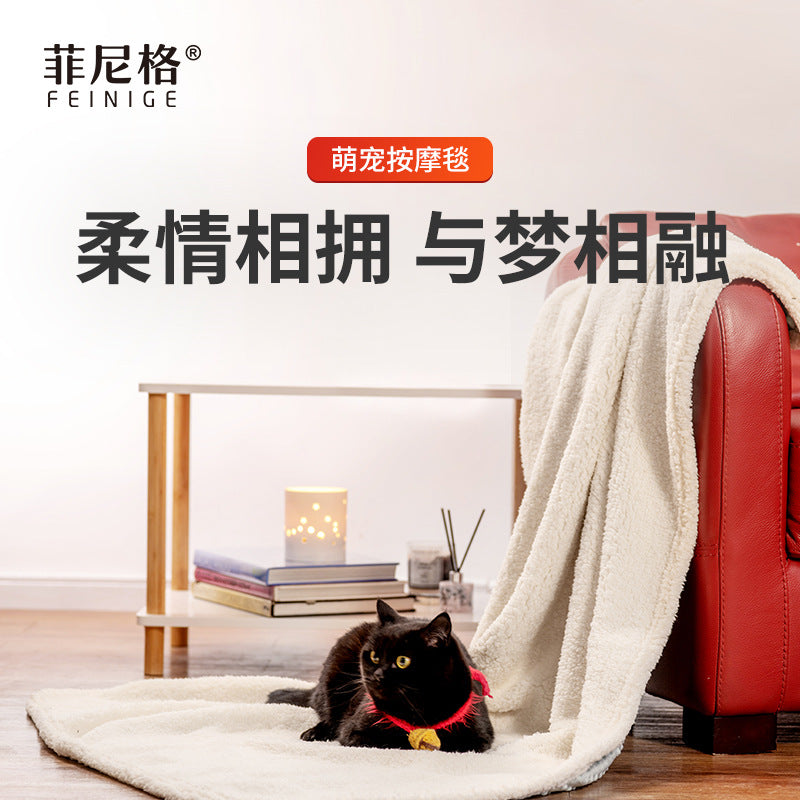 Brand Cross-Border Foreign Trade Pet Supplies Wholesale Cat Blanket to Prevent Colds, Universal Dog Blanket for All Seasons, Cold-Proof Quilt