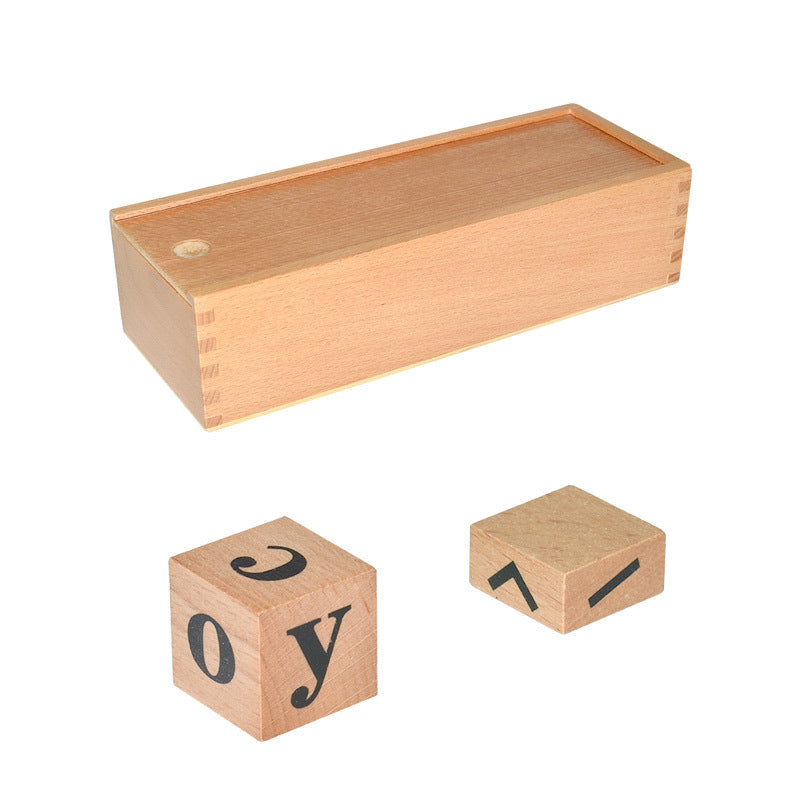 Pinyin structure practice wooden Montessori teaching aids children's early education educational toys children's learning alphabet words gift