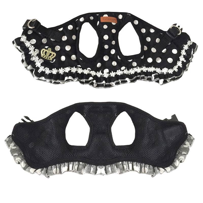 Cross-border Pet Dog Traction Rope Vest Dog Walking Rope Teddy Small Dog Wave Point Chest Strap Cat Traction Rope