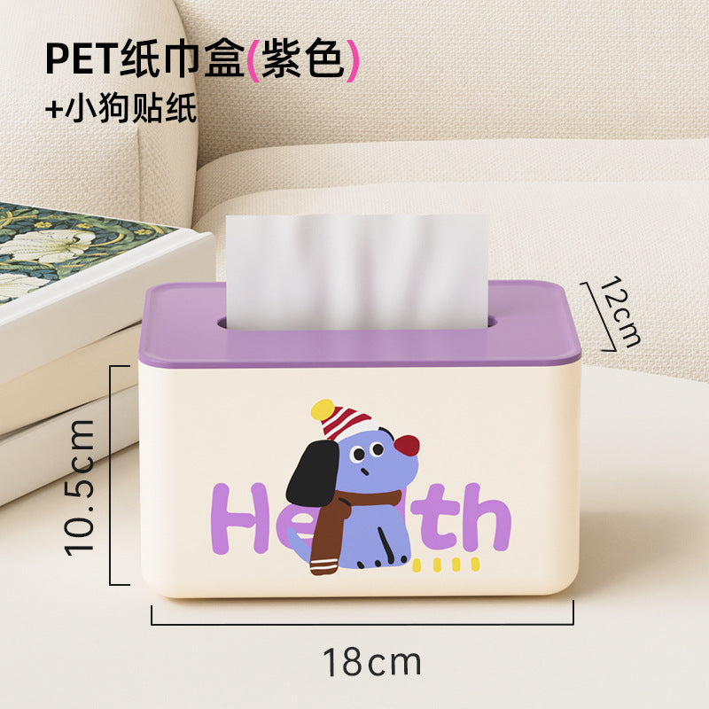 Dopamine Tissue Box, Living Room Tissue Box, Wholesale Household Coffee Table High-Value Decorative Piece, Plastic Napkin Storage Box