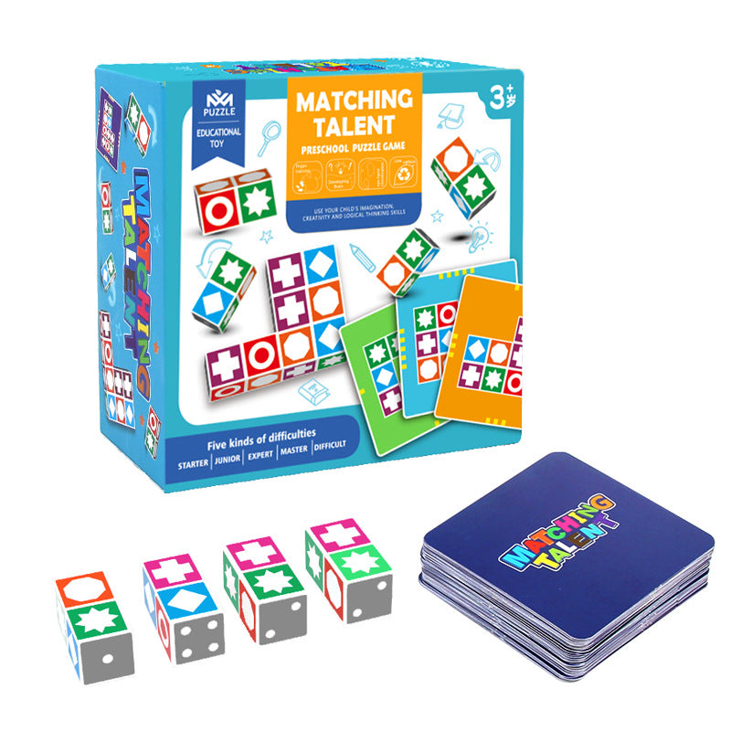 Early Childhood Education Educational Shape Matching Talent Thinking Space Training Advanced Board Game Wooden Toys Wholesale