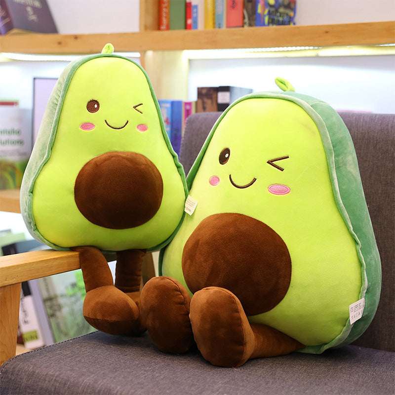 Down Cotton Avocado Doll Pillow Soft Stuffed Toy Sleeping Pillow Children Girls Birthday Gift Large Rag Doll