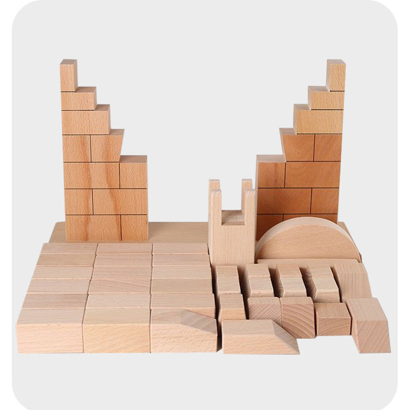 Montessori teaching aids Roman bridge children's early education puzzle 3-6 years old arch bridge construction toys professional edition Roman arch bridge