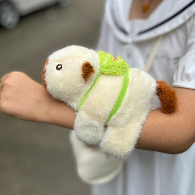 Cute pet capabala capybara snap ring bracelet plush toy doll doll gift grab machine baby