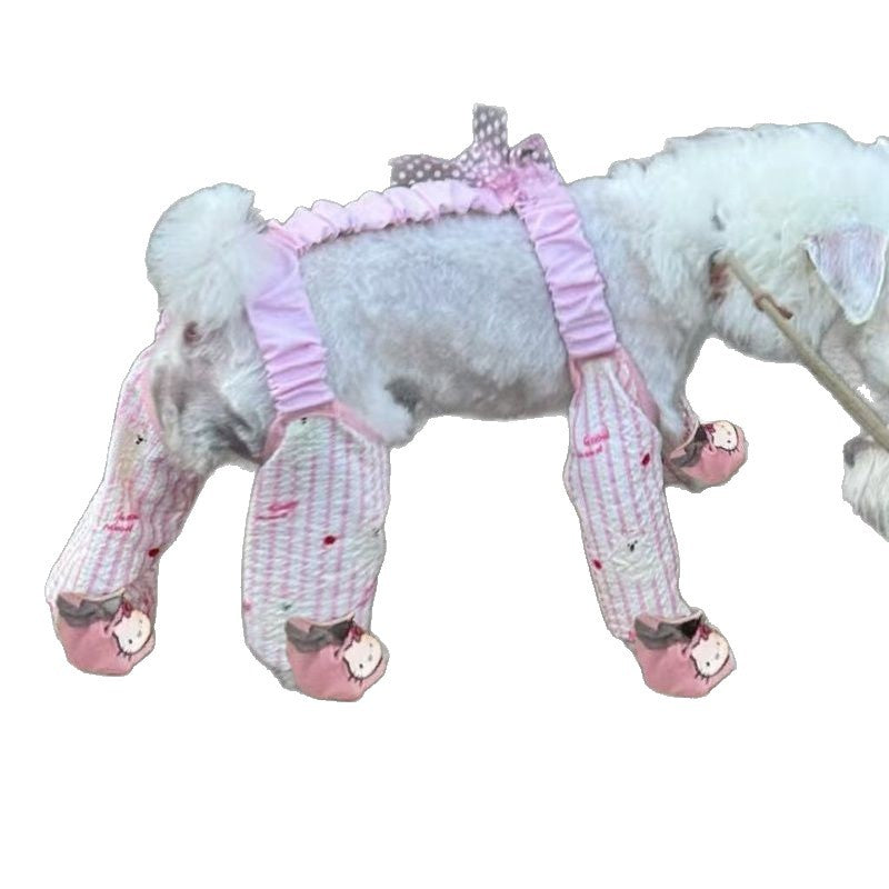 Anti-Dirt, Anti-Shedding, Breathable, Belly-Protecting Pet Clothing, Puppy Onesie for Walking, Cute Pet Clothing, Anti-Dirt