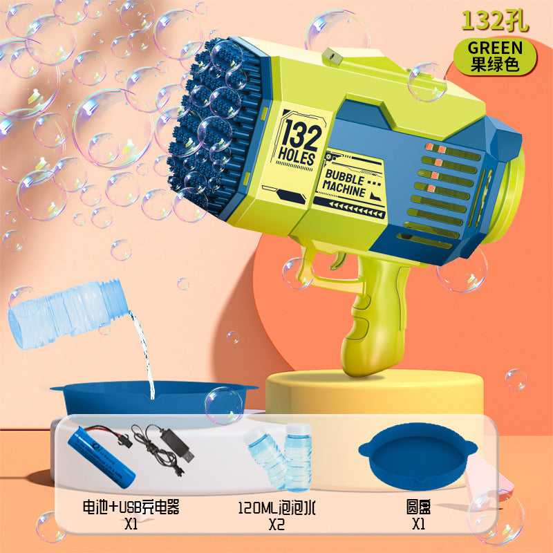 New net red shaking head unicorn automatic bubble machine children's hand-held bubble gun stick toy stall wholesale