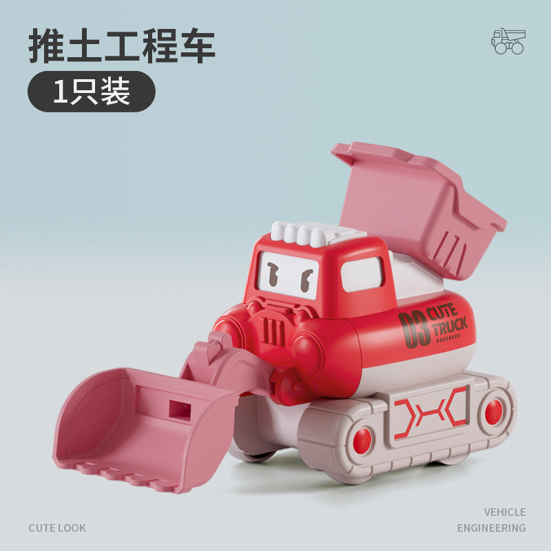 Explosions of children's toys cartoon tiger cute pet inertia force ejection toy car hot supply wholesale generation