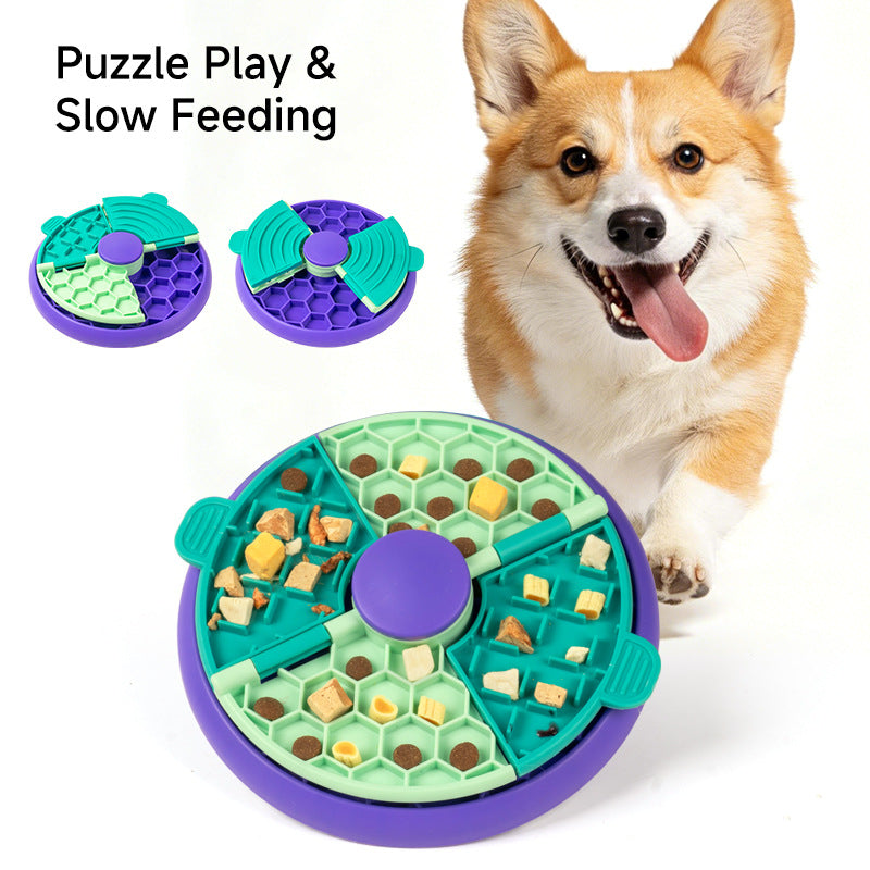 Multi-Layer Pet Slow Feeder Bowl Anti-Choke Licking Mat Puzzle