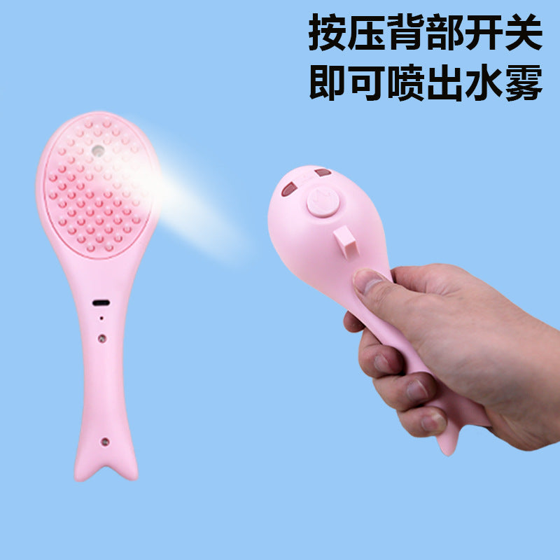 Pet Spray Massage Comb Steam Comb Brush Cat Hair Cleaner Cat Dog Hair Free Bath Cat Comb