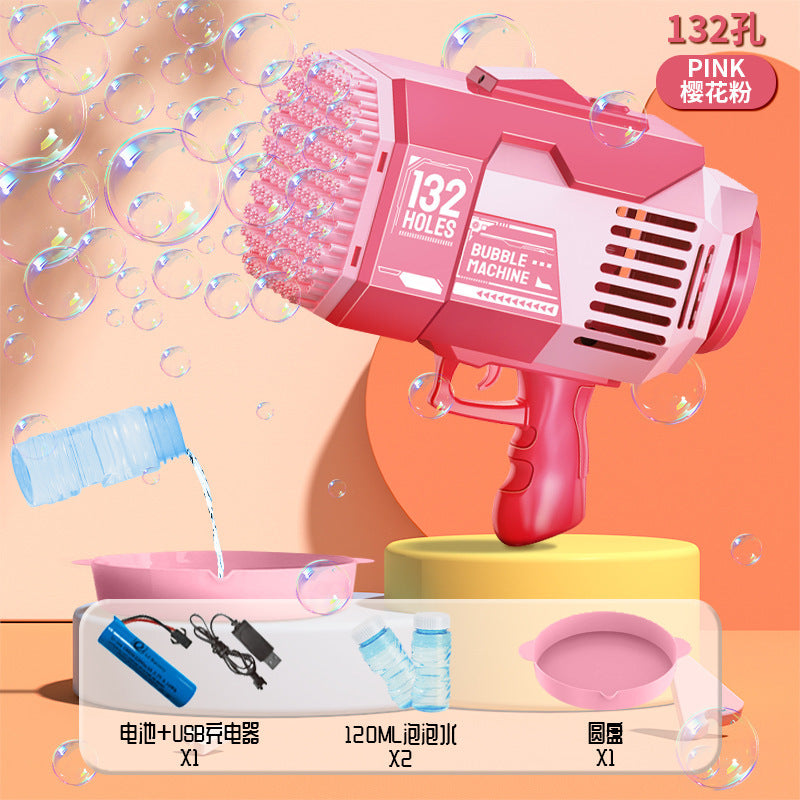 New net red shaking head unicorn automatic bubble machine children's hand-held bubble gun stick toy stall wholesale