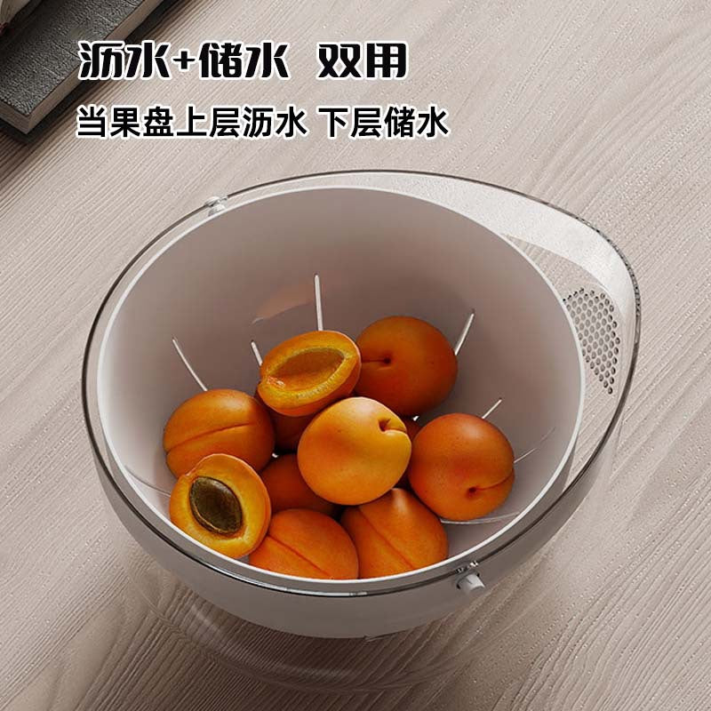 Double-Layer Pet Kitchen Sink with Draining Basket for Washing Vegetables, Fruit Strainer, Rice Washing and Draining Tool