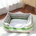 Christmas Pet Cat Bed Mat, Dog Bed, Pet Nest, Winter Dog Mat, Thickened Mat for Small and Medium-Sized Dogs