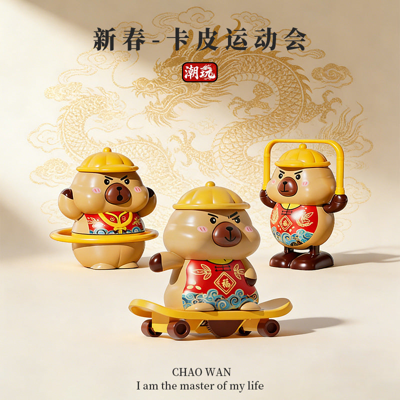 2026 New Model Capybara Wind-Up Toy for Children, Creative Educational Cartoon Fun Wind-Up Toy