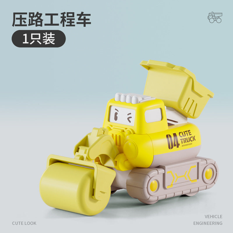Explosions of children's toys cartoon tiger cute pet inertia force ejection toy car hot supply wholesale generation