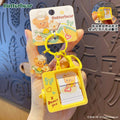 Genuine Butter Bear Fun Animation Page Flip Machine Keychain Creative Toy Keychain Ring Student Schoolbag Pendant