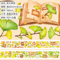New pet Journal tape flower special material autumn letter simple full roll material shell optical flow hemp Journal tape