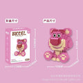 M1016 Jihui Strawberry Bear M1020 Building Blocks Assembled Toys Girls Children's Puzzle M1015 Gift Cross-border