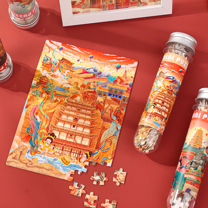 City Travel Hangzhou DIY Test Tube Puzzle Children's Educational Toys Attractions Gift Shop Wholesale Desktop Decorations