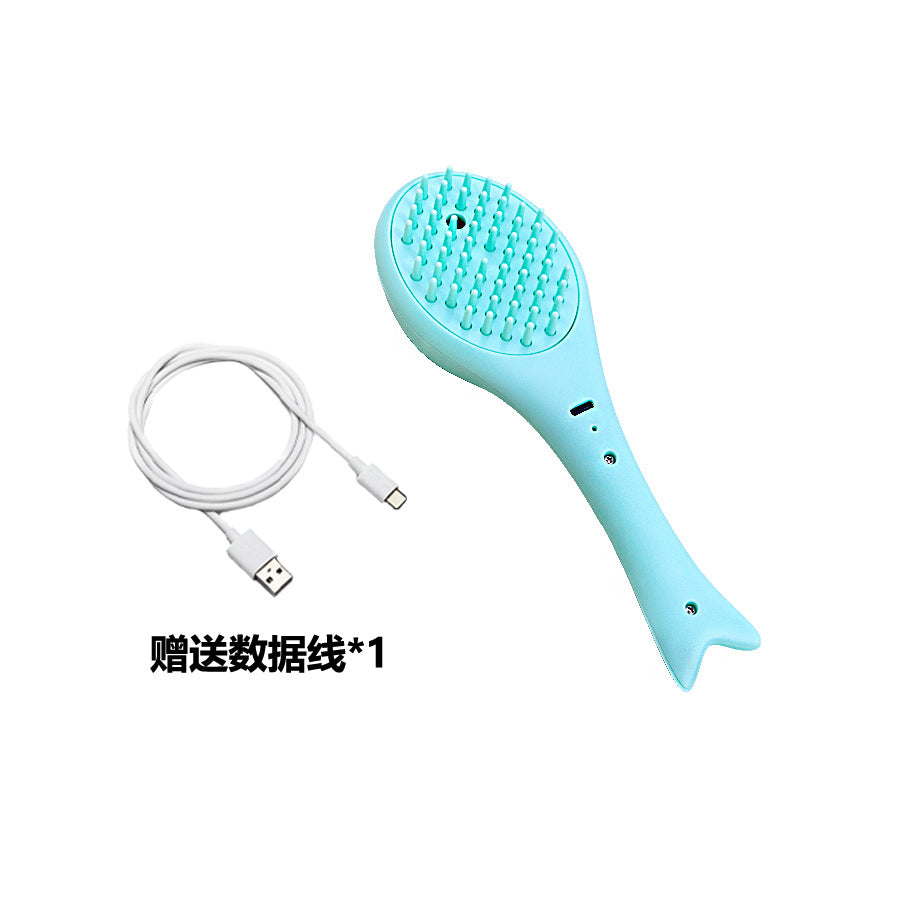 Pet Spray Massage Comb Steam Comb Brush Cat Hair Cleaner Cat Dog Hair Free Bath Cat Comb