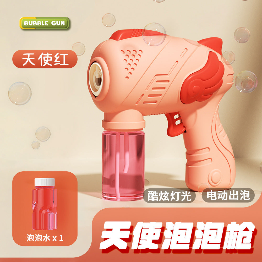 New net red shaking head unicorn automatic bubble machine children's hand-held bubble gun stick toy stall wholesale
