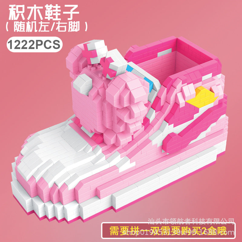 M1016 Jihui Strawberry Bear M1020 Building Blocks Assembled Toys Girls Children's Puzzle M1015 Gift Cross-border