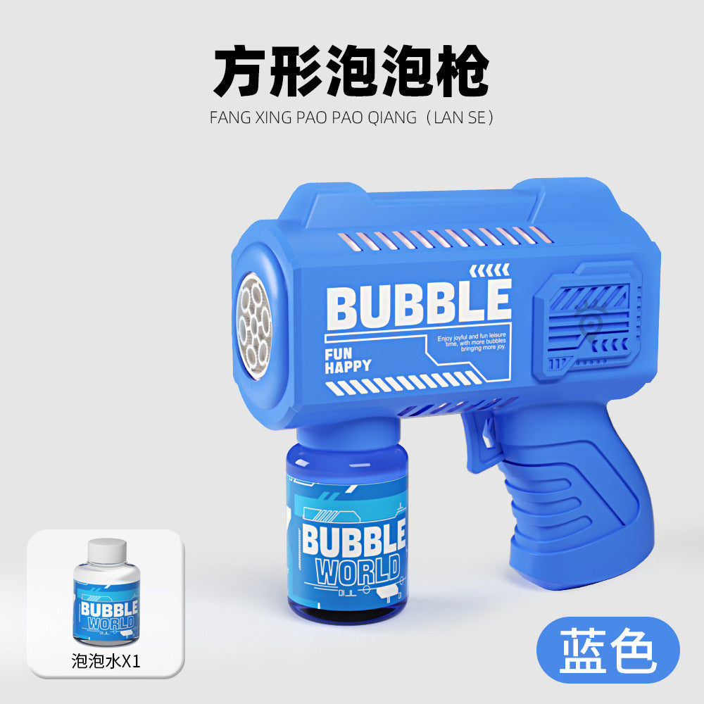 New net red shaking head unicorn automatic bubble machine children's hand-held bubble gun stick toy stall wholesale