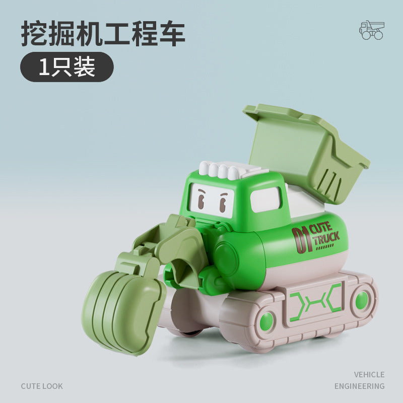 Explosions of children's toys cartoon tiger cute pet inertia force ejection toy car hot supply wholesale generation