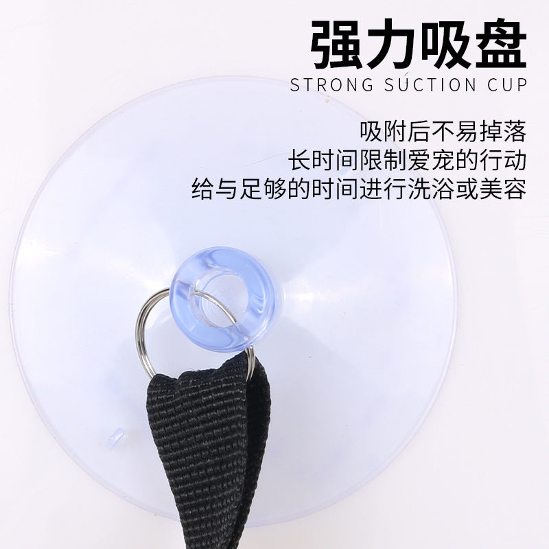 New Pet Suction Cup Collar Strong Adsorption Sticker Dog Bathing Beauty Fixer Cat Bathing Wall Sticker