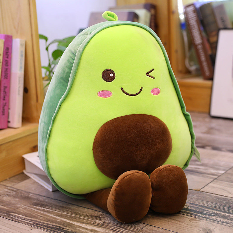 Down Cotton Avocado Doll Pillow Soft Stuffed Toy Sleeping Pillow Children Girls Birthday Gift Large Rag Doll