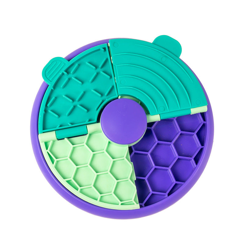 Multi-Layer Pet Slow Feeder Bowl Anti-Choke Licking Mat Puzzle