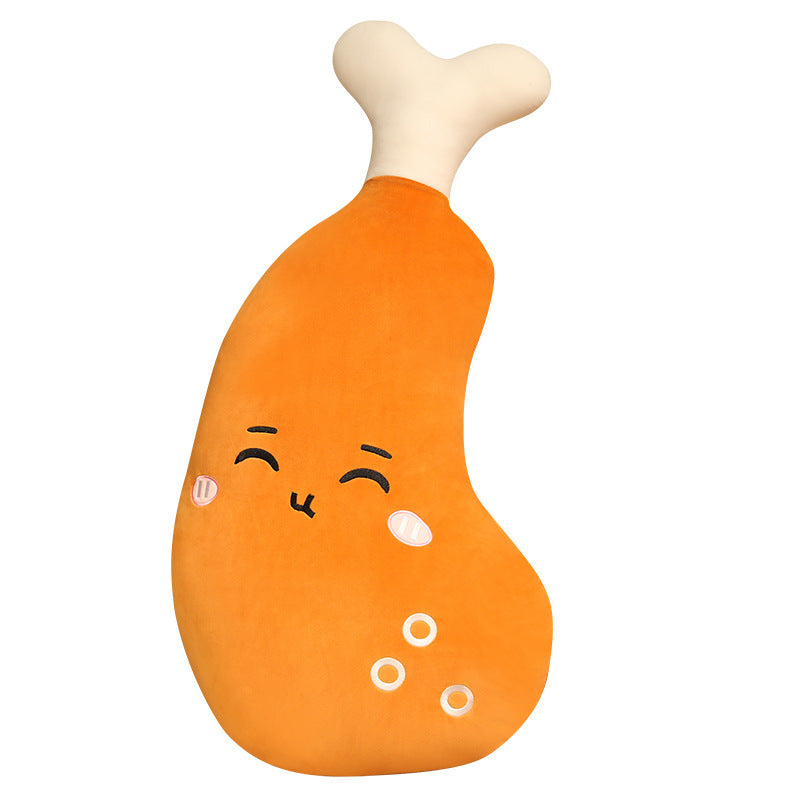 Creative Expression Chicken Leg Pillow Plush Toy Doll Bed Pillow Cushion Children's Doll Funny Gift Stress Relief