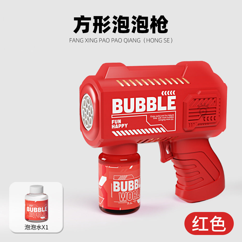 New net red shaking head unicorn automatic bubble machine children's hand-held bubble gun stick toy stall wholesale